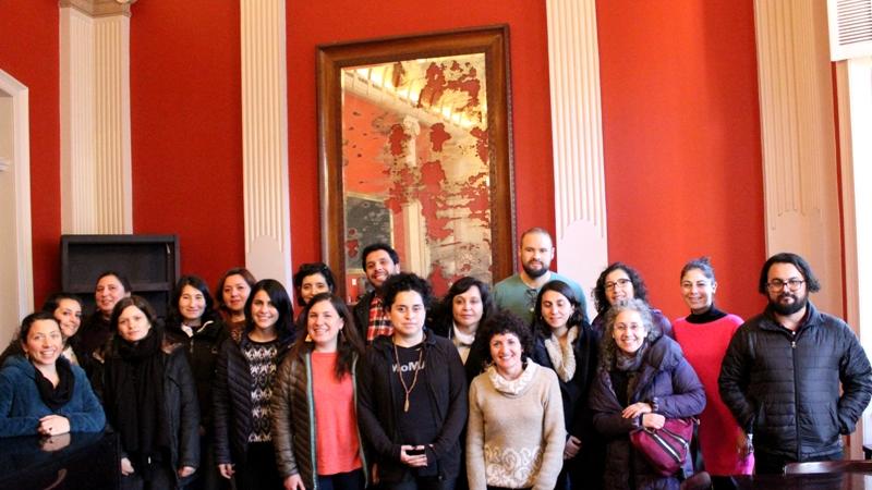 Participantes del Encuentro organizado por la Subdirección Nacional de Gestión Patrimonial desarrollado en el Museo de Historia Natural de Valparaíso