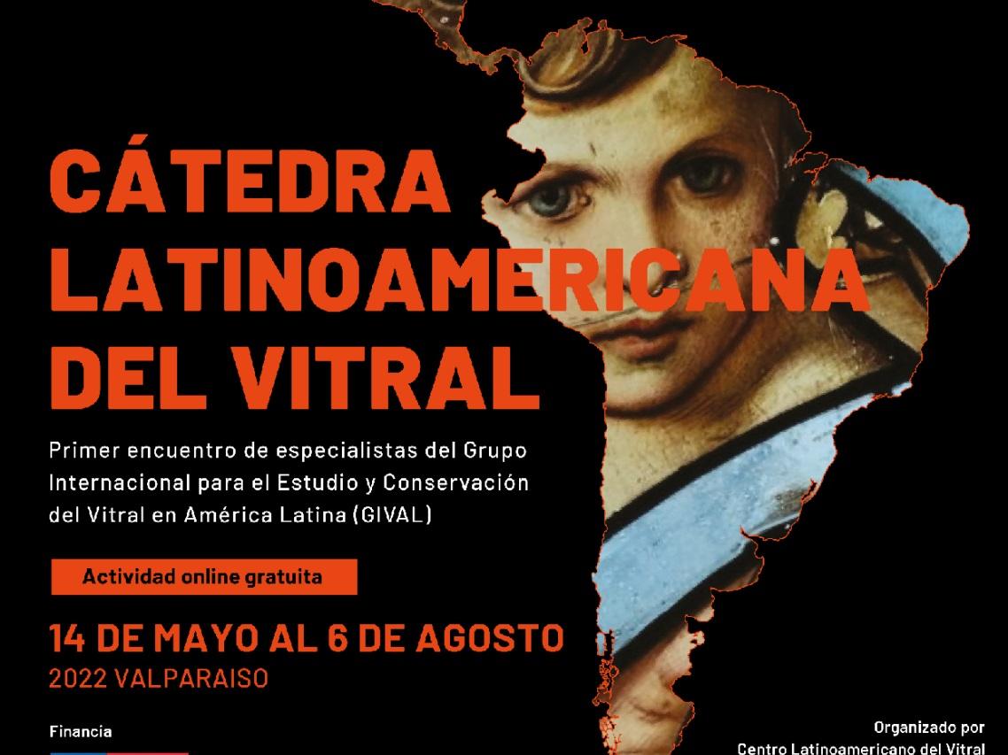 Afiche Cátedra Latinoamericana del vitral (Archivo CLAV).