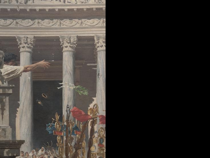 Los funerales de César: análisis iconográfico