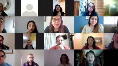 Décima clase en sesión sincrónica por Zoom (Archivo CNCR, 2020) Décima clase en sesión sincrónica por Zoom. (Archivo CNCR, 2020)