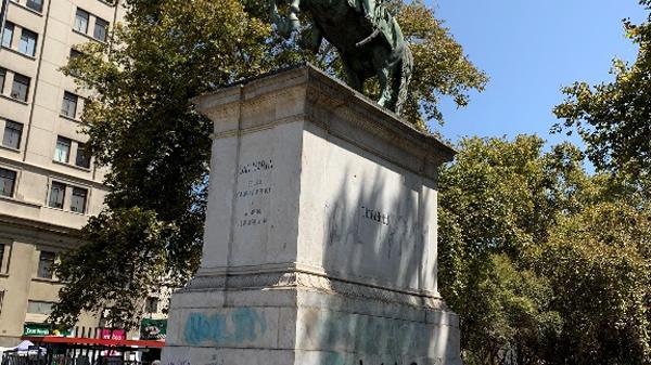 Diagnóstico en proceso, Monumento Público "San Martín" (Archivo CNCR, Costabal, I., 2020)