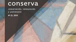 Detalle. "La Pesca", lienzo monumental de Laureano Guevara (1889-1968). Fue realizado para el pabellón de Chile en la Exposición Iberoamericana de Sevilla, inaugurada el 9 de mayo de 1929 (Fotografía: Pérez, M. 2018. Archivo CNCR).
