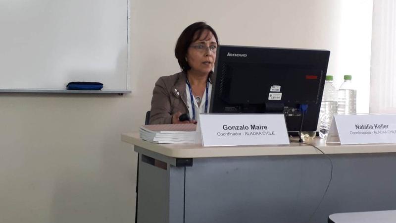 Mariela Arriagada, durante el Congreso.