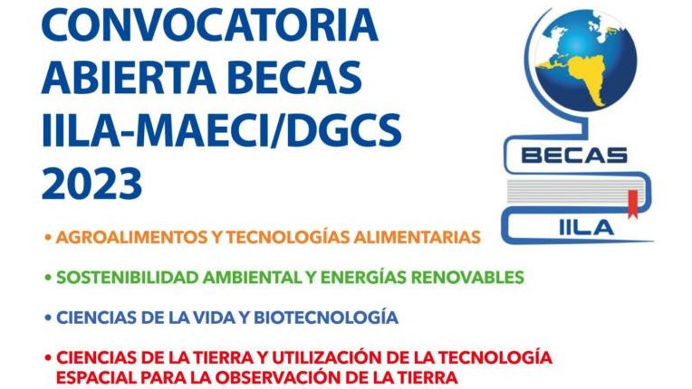 Afiche becas IILA-MAECI