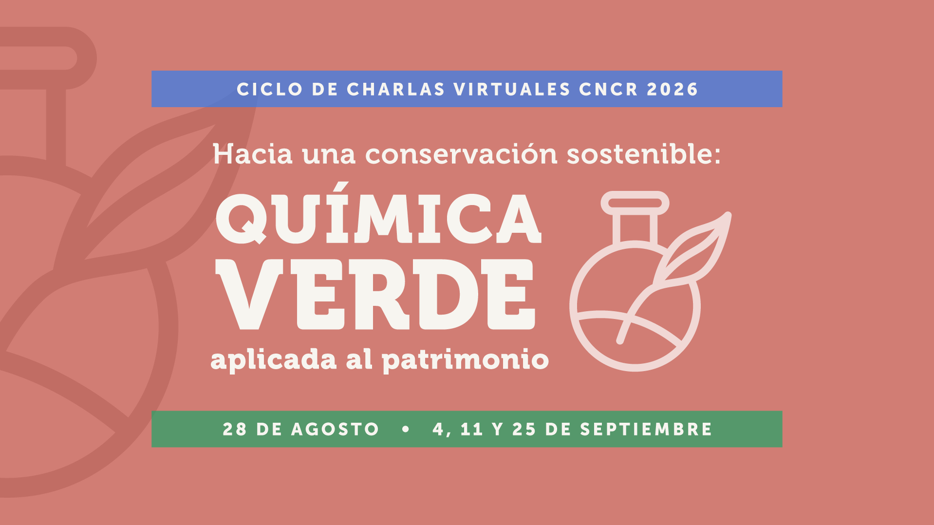 Afiche Ciclo de Charlas Química verde