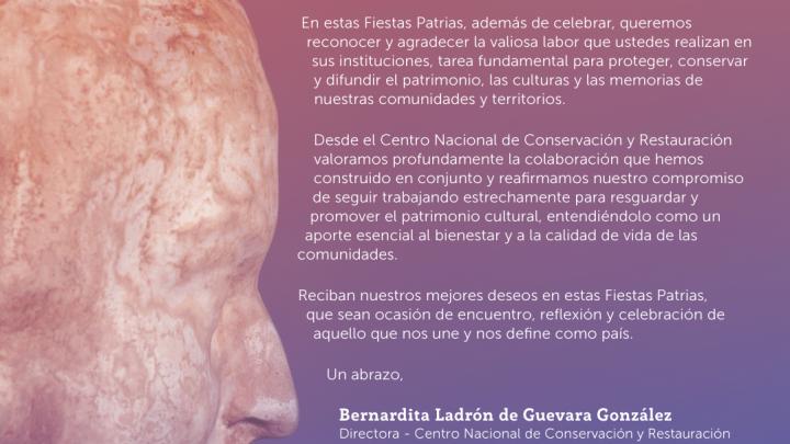 El CNCR les desea Felices Fiestas Patrias a la Comunidad del Patrimonio