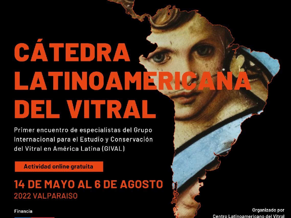 Afiche Cátedra Latinoamericana del vitral (Archivo CLAV).