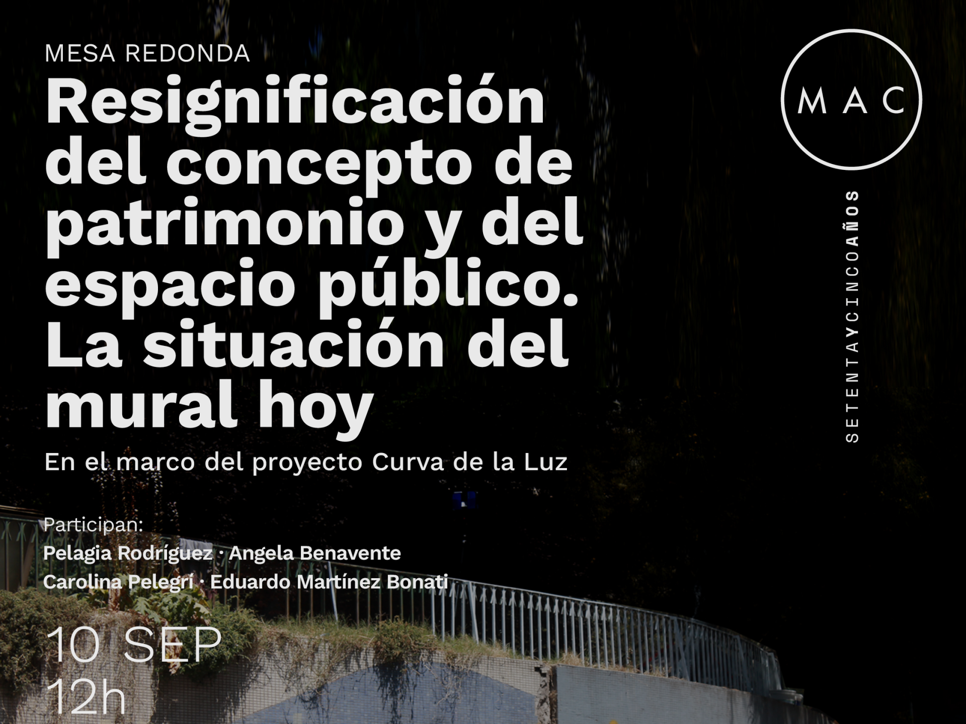 Afiche proyecto "Curva de la luz" (Archivo Curva de la luz" 2022).