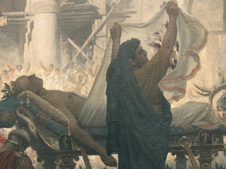 Los funerales de César: análisis iconográfico