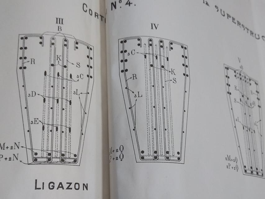Detalle de doblez del medio en plano Serie G Número 5 del ejemplar de la Biblioteca Nacional