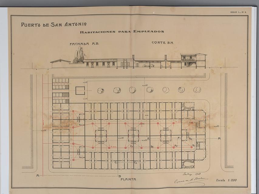 Plano interior del facsímil