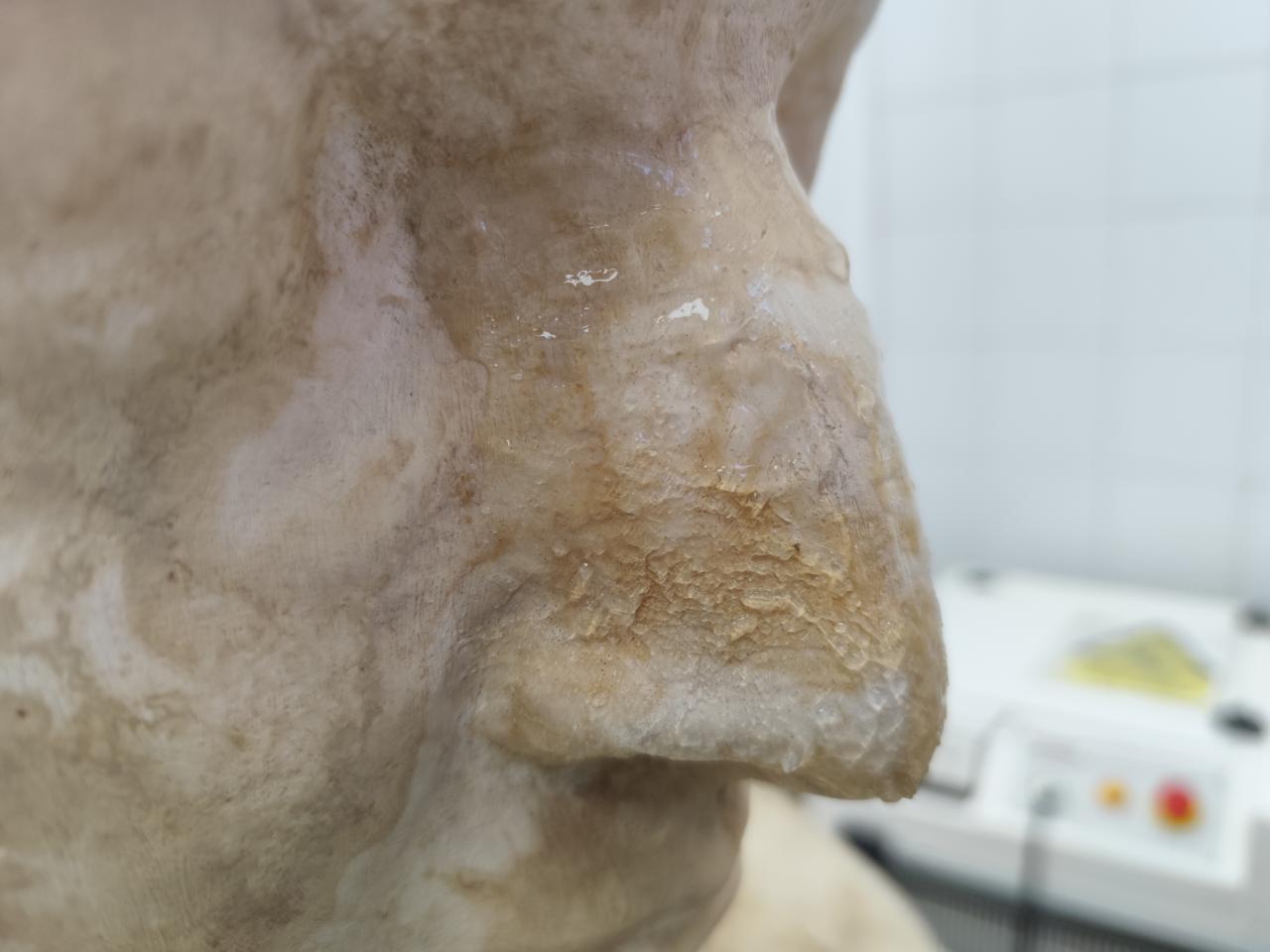 Proceso de limpieza con gel de agar-agar