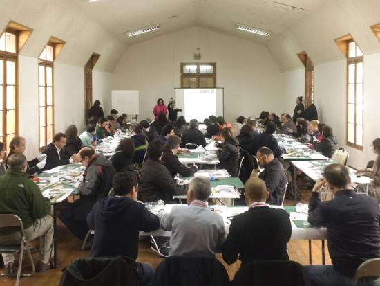 Sala Sepade, participantes trabajando,(Archivo CNCR, Correa, C. 2017)
