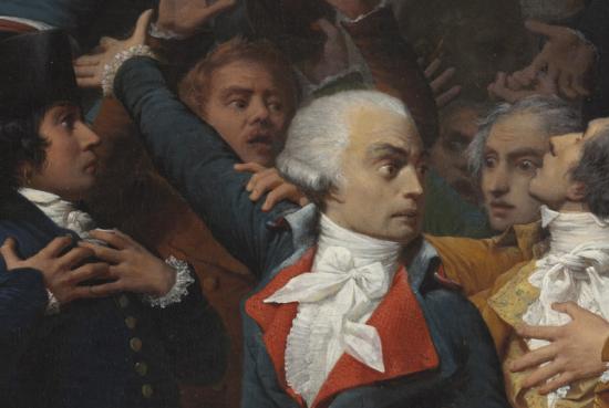 Detalle de la obra "9 de Thermidor" R.Q.Monvoisin (1836)
