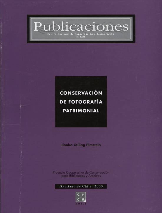 Conservación de Fotografía Patrimonial. 