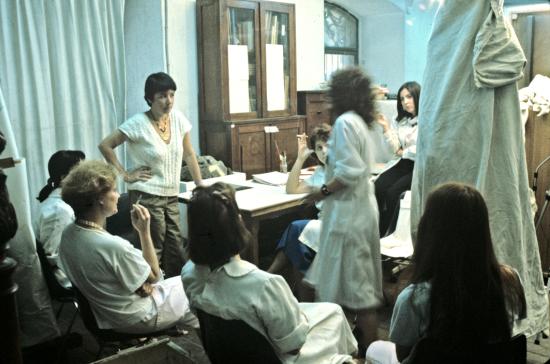 Equipo de mujeres en el CNCR en la década de 1980