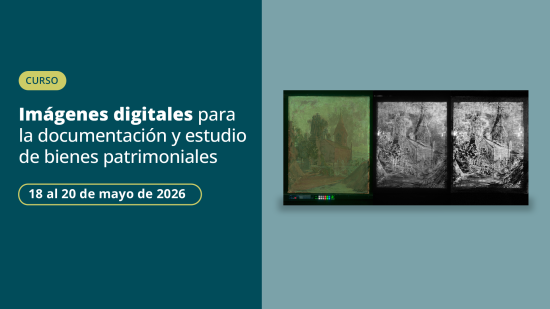 Afiche curso imágenes digitales para la documentación visual y estudios de bienes patrimoniales 