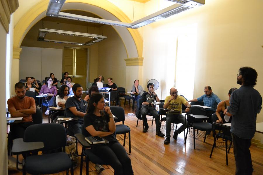 Presentación del trabajo realizado en terreno por los grupos capacitados.