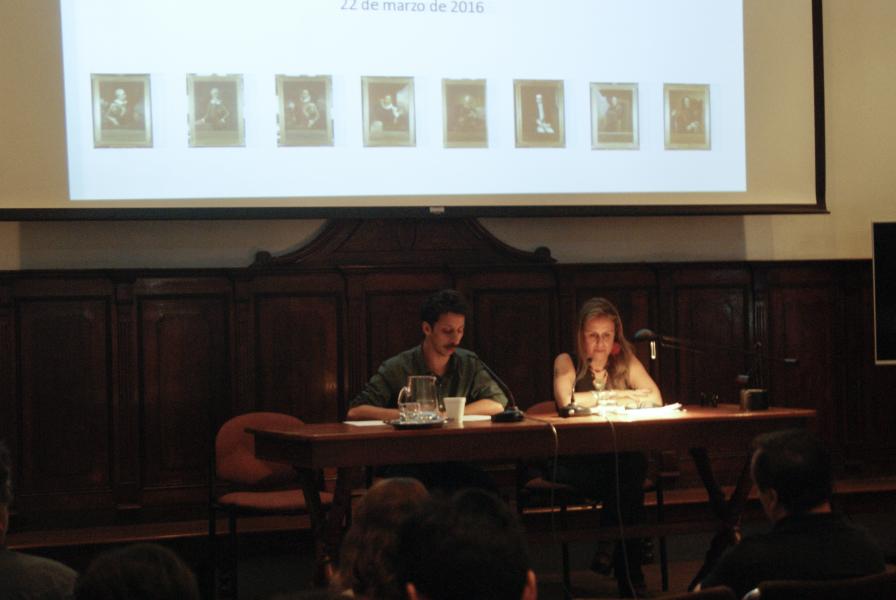 Hugo Rueda, Historiador, y Carla Franceschini, Curadora, Museo Histórico Nacional. (Reveco, G. 2016)