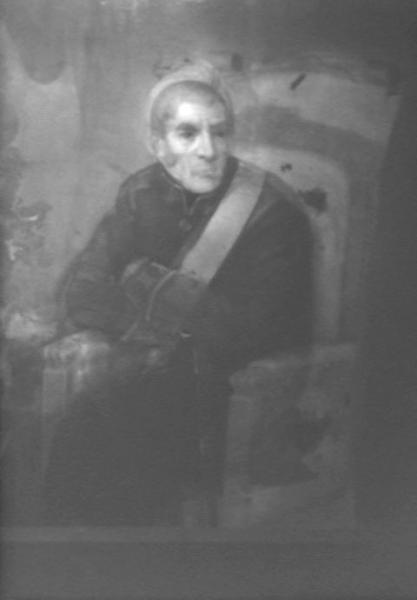 Anverso de la obra por Reflectografía IR .