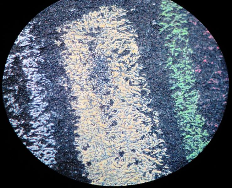 Fotomicrografía de la obra Cadáver Exquisito de André  Breton