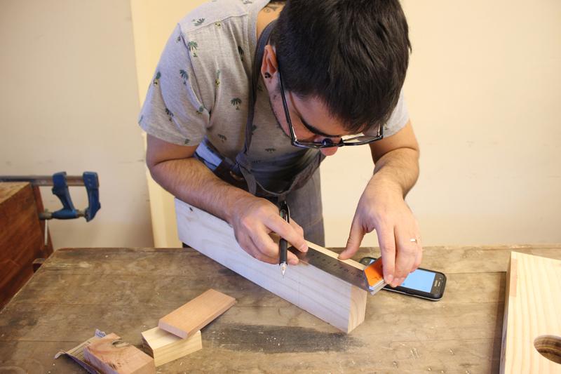 Mediciones para realización de ensamble. (Archivo CNCR, Miori, G. 2018)