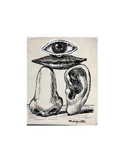 La Race Blanche de René Magritte