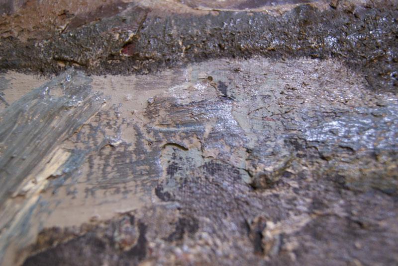 Detalle de &quot;Pedregal con figuras&quot;