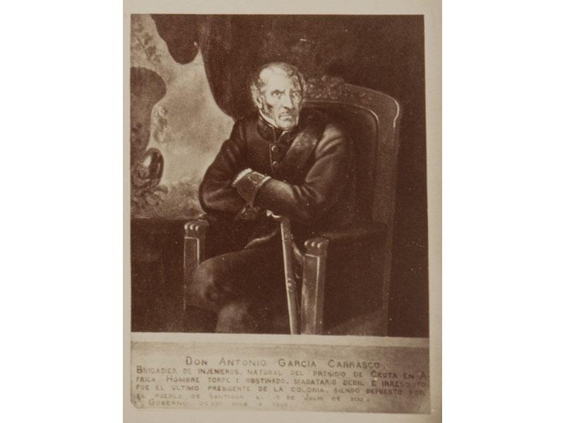 Fotografía de la obra &quot; Retrato del Gobernador Antonio García Carrasco&quot;.
