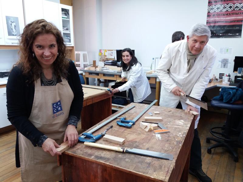 Trabajando durante la capacitación