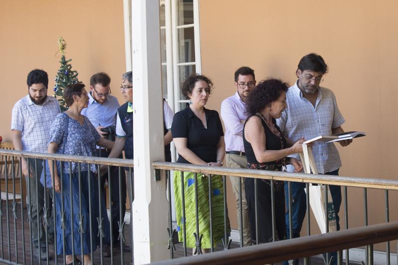 La visita llega a su fin.