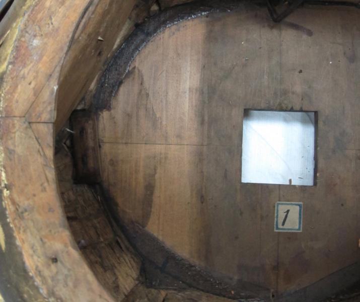 Limpieza base circular, detalle