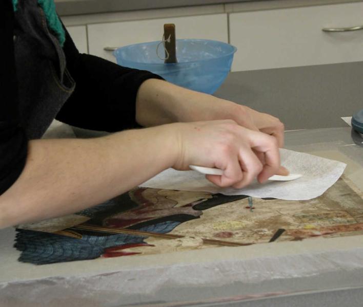 Intervención: laminación de Vida de la maestra