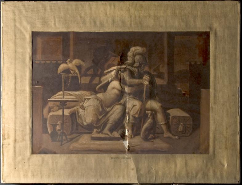 Anverso de la obra con luz rasante. Rivas, V. 2012