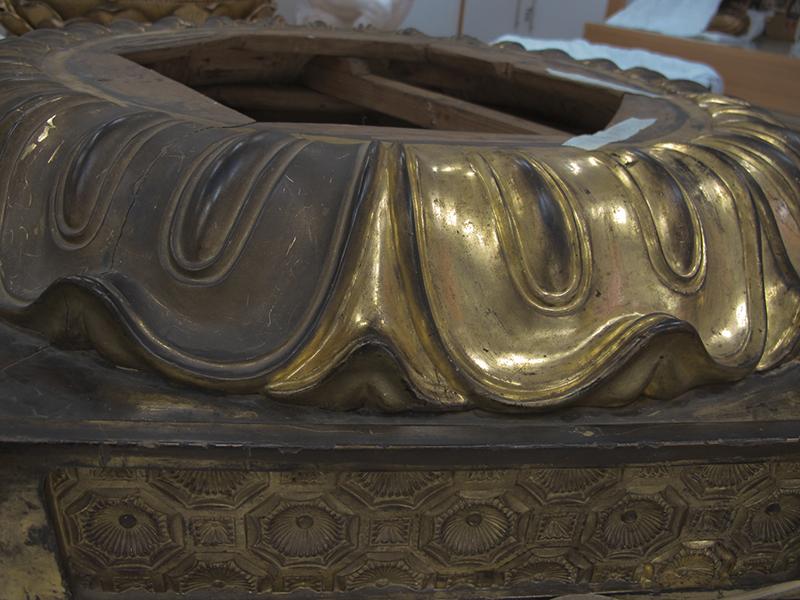 Limpieza de la base hexagonal, detalle