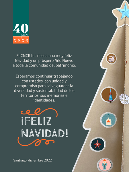 Tarjeta de saludo navideño CNCR