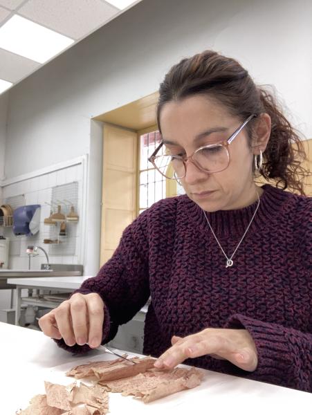 Desplegado y estiramiento de documento